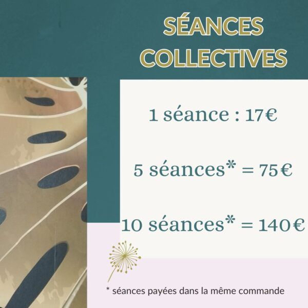 Tarifs séances collectives de sophrologie