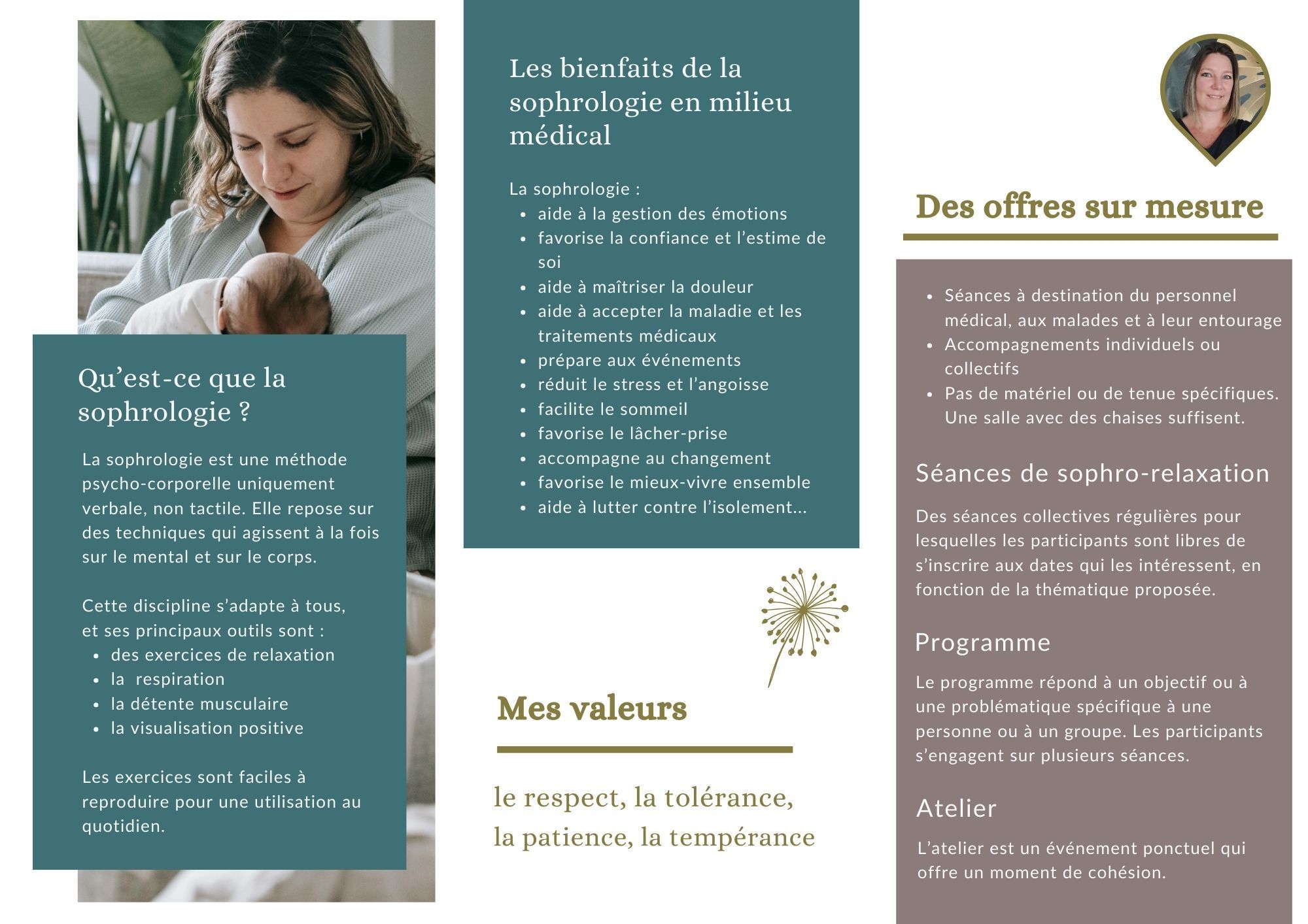 Offre de séances de sophrologie en milieu médical