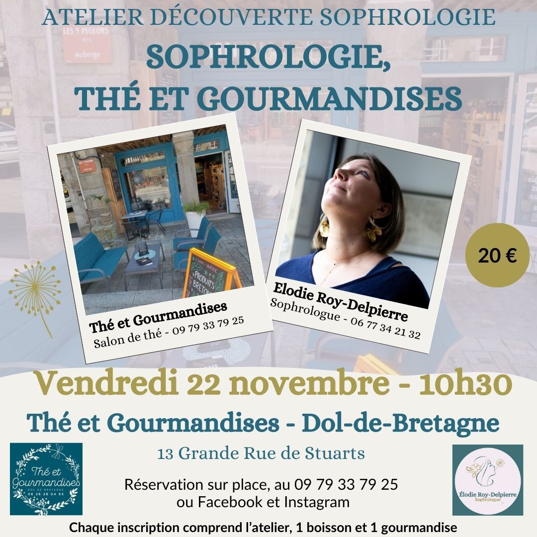 Sophrologie, thé et gourmandises