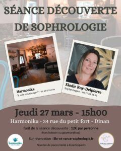 Séance découverte de sophrologie à Dinan, le 27 mars 2025