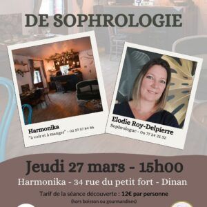 Séance découverte de sophrologie à Dinan, le 27 mars 2025