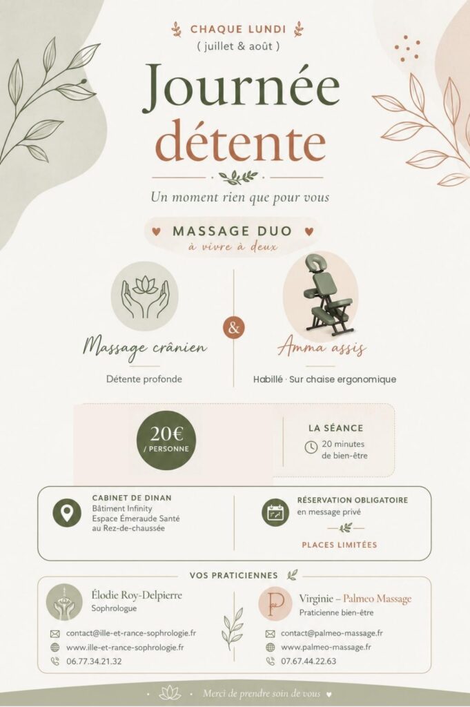 journée détente massage en duo