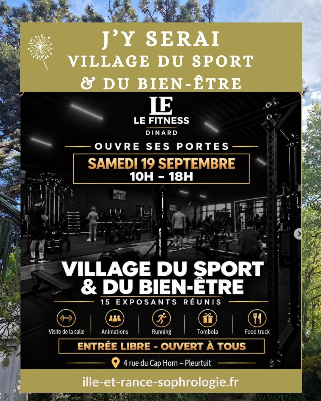 Village du Sport et du bien-être, le fitness Dinard, 19 septembre 2026
